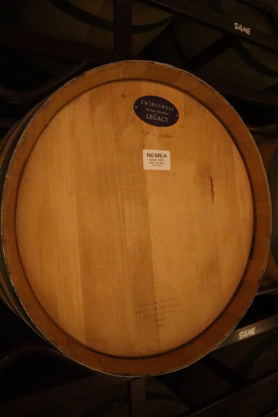 vino greco in barrique